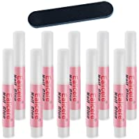 10Pcs Adhesivo de pegamento para uñas super fuerte- Lima de uñas- calidad profesional- ideal para arte acrílico postizo…